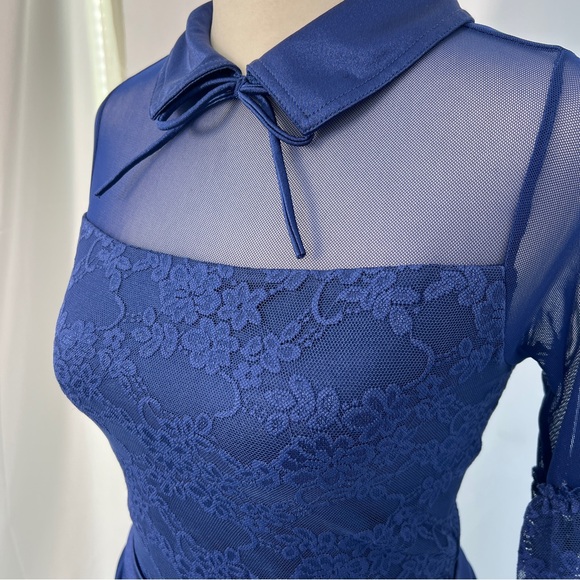 WEISSMAN dance coquette sheer bodysuit DRESS - Picture 5 of 7